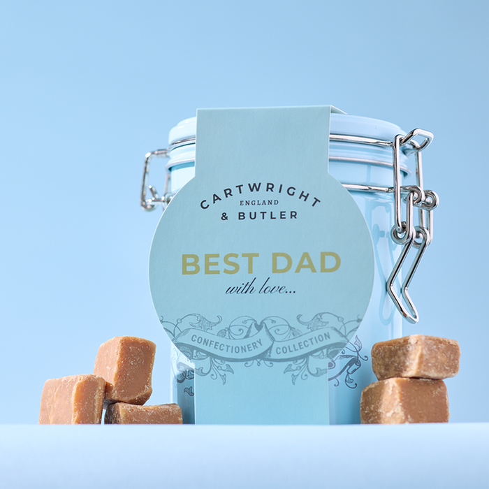 Cartwright and Butler Best Dad Sea Salted Fudge Tin (new)