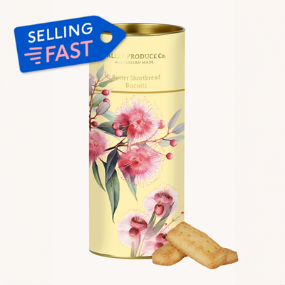 Australian Gumnut Blossom Shortbread Tube 180g
