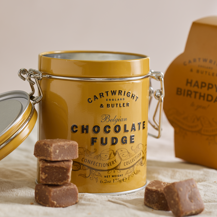 C&B Belgian Chocolate Fudge in Tin