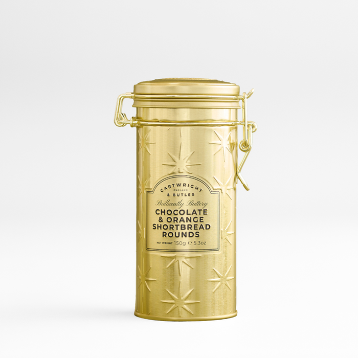 C&B Gold Christmas - Chocolate & Orange shortbread in Tin 150g