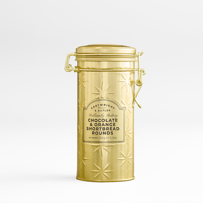 C&B Gold Christmas - Chocolate & Orange shortbread in Tin 150g