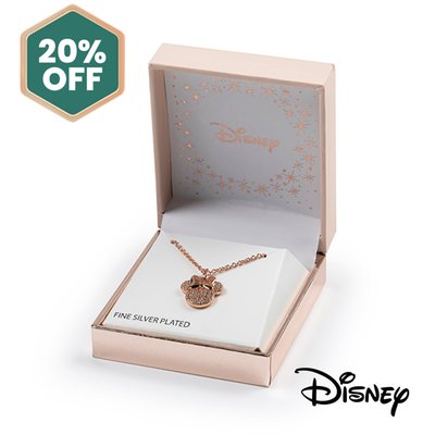 Disney Minnie Mouse Rose Gold Necklace