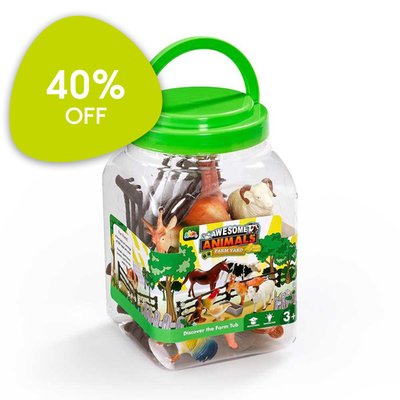 Awesome Animals Discover the Farm Figure Tub