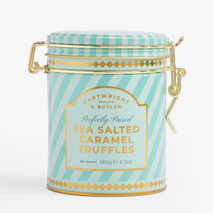 C&B Sea Salted Caramel Truffles in Tin