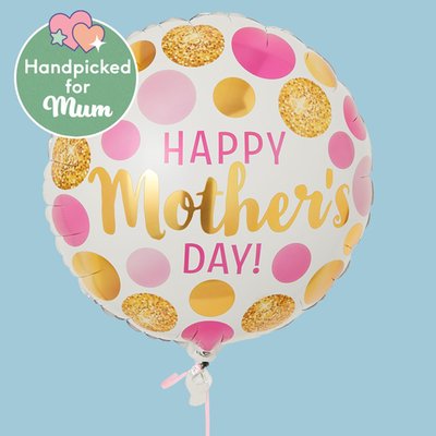 Pink & Gold Happy Mothers Day Balloon