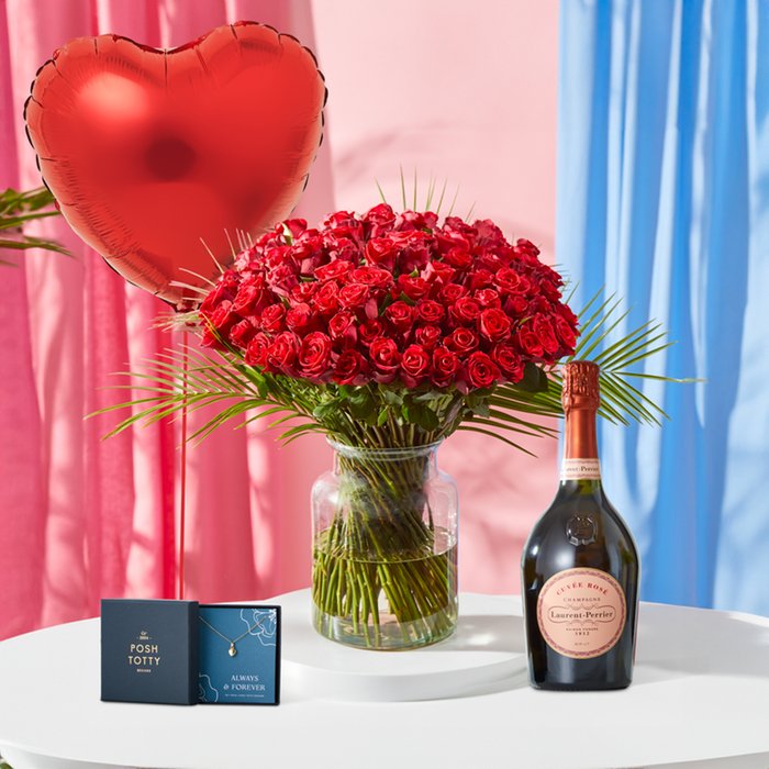 100 Red Roses Ultimate Gift Set