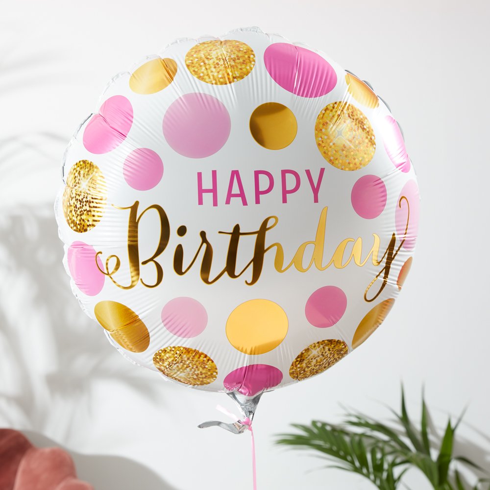 Moonpig Soft Embrace With Birthday Balloon Gift Set Flowers