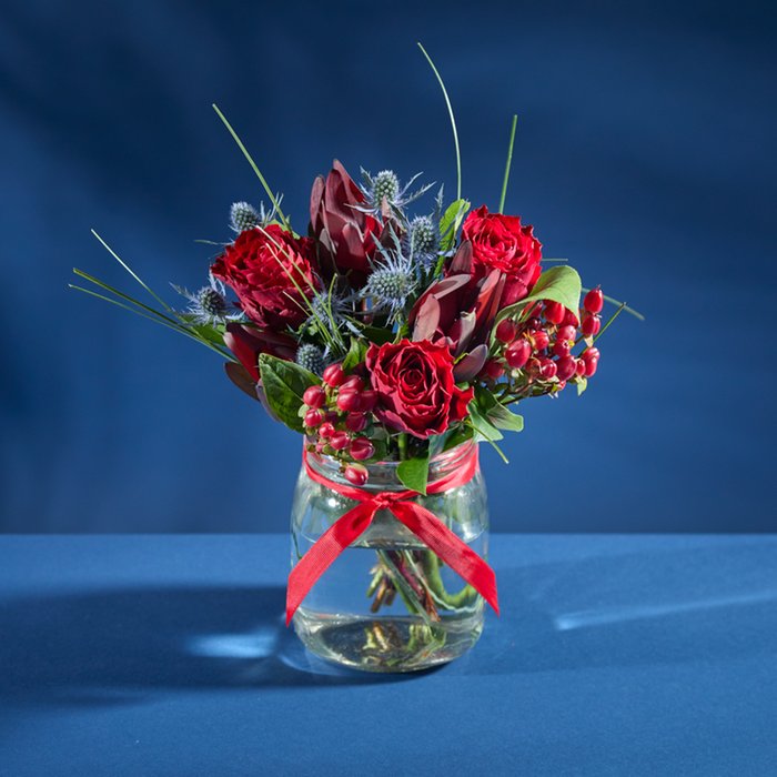 Christmas Wishes Jar Bouquet