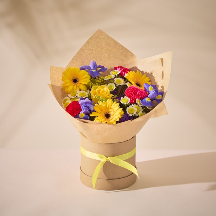 Mixed Bouquet in Hat Box
