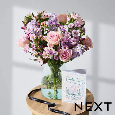 Pastel Pink Rose & Scented Stock Bouquet