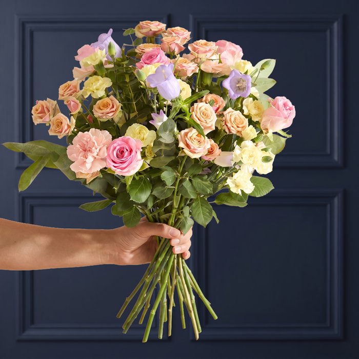Peach Germini and Pink Antirrhinum Bouquet