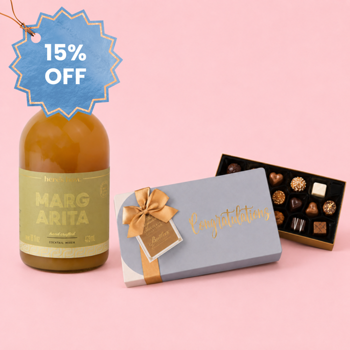 Margarita Cocktail Mixer & Congratulations Butlers Chocolates