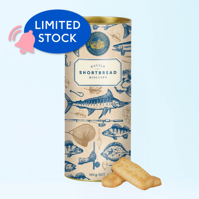 Fishing Shortbread Tube 180g