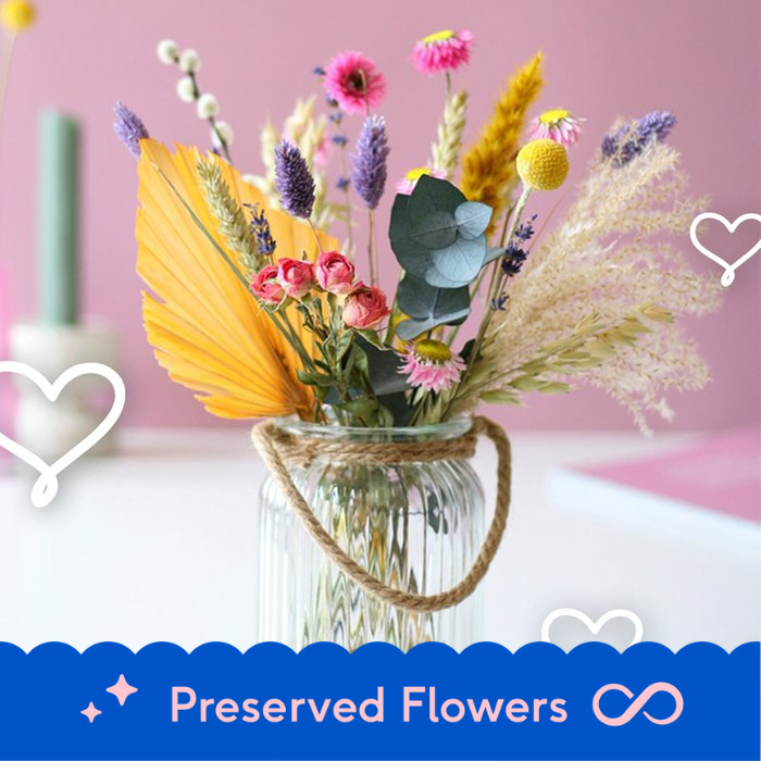 Bloomposy Pastel Letterbox Dried Flowers