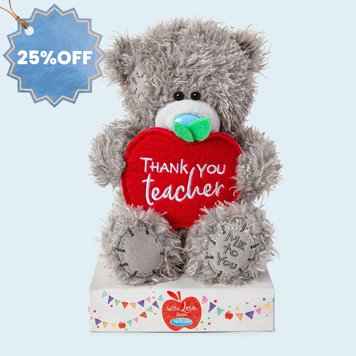 Tatty Teddy Thank You Teacher Bear Soft Toy 16cm