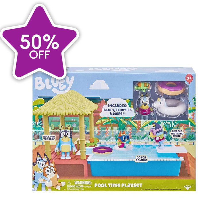 Bluey Pool Time Fun Playset