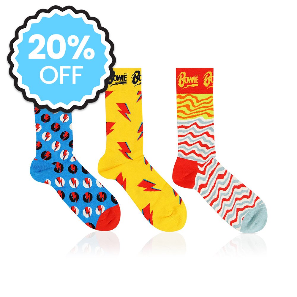 Happy Socks David Bowie 3Pk Gift Set