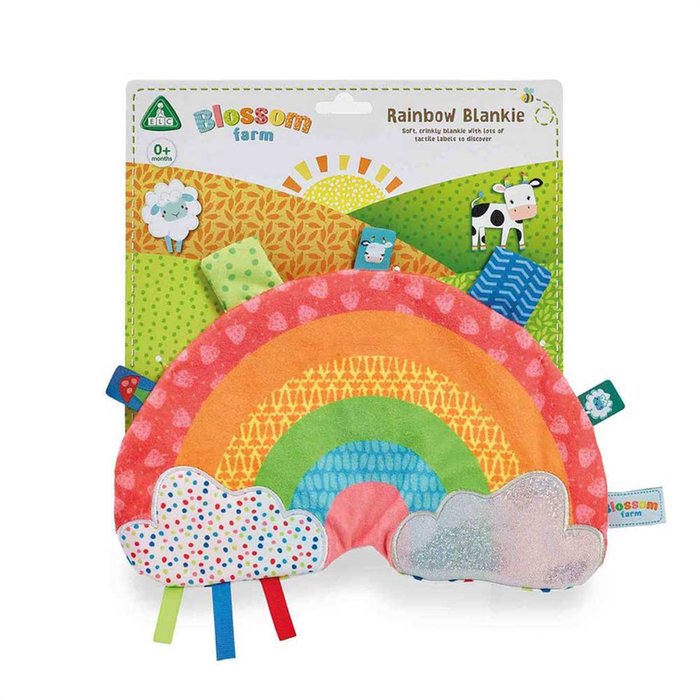 Blossom Farm Rainbow Blankie Sensory Toy