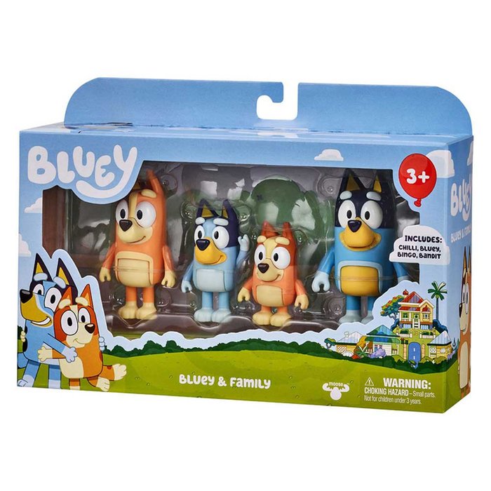 Bluey and Family Figures 4 Pack