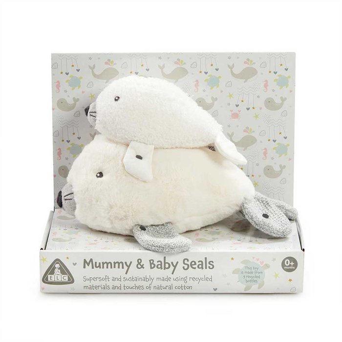 Early Learning Centre Eco-friendly Mummy & Baby Seals Soft Toys