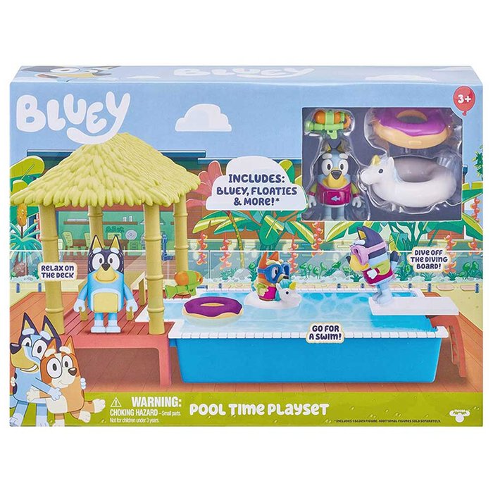 Bluey Pool Time Fun Playset