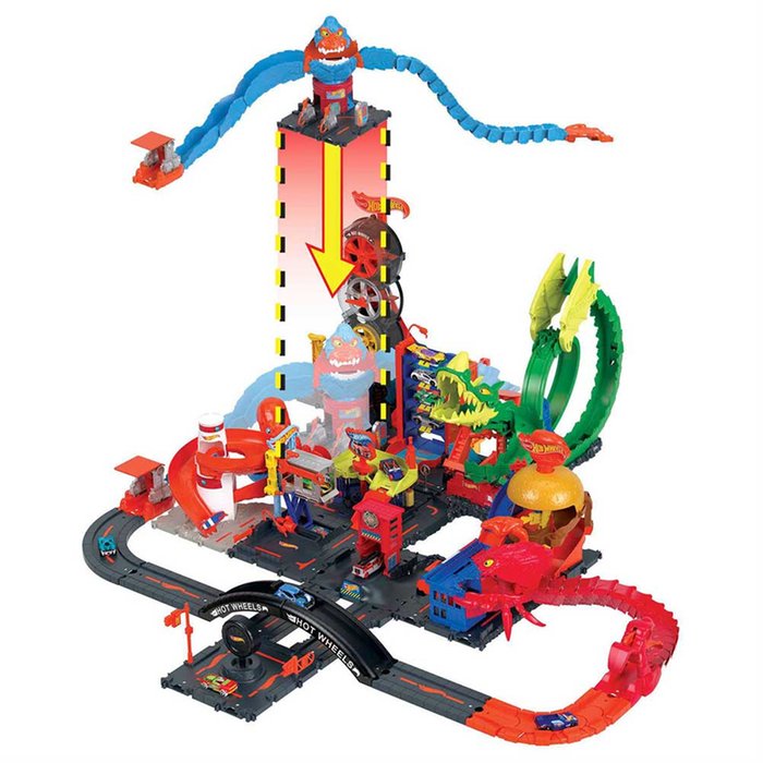 Hot Wheels City Wreck & Ride Gorilla Attack Playset