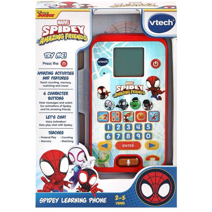 VTech Spidey and His Amazing Friends Spidey Learning Phone