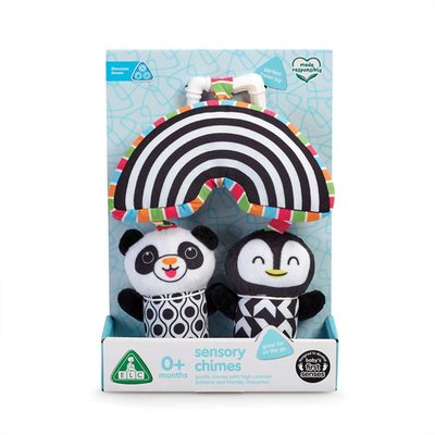 Early Learning Centre Black & White Baby Wind Chimes Sensory Pram Toy