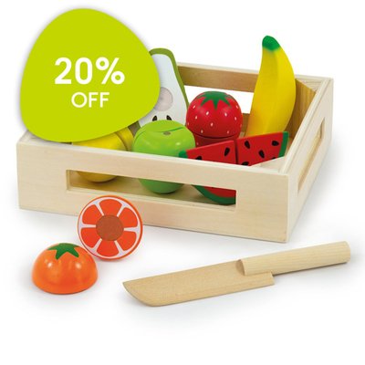 Early Learning Centre Wooden Crate of Fruit Playset