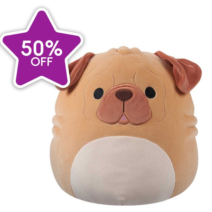 Squishmallows 30cm Morton the Brown Shar Pei 