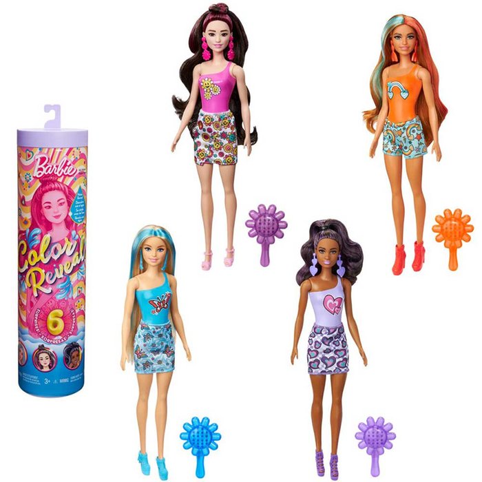 Barbie Colour Reveal Groovy Doll (Styles Vary)