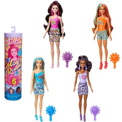 Barbie Colour Reveal Groovy Doll (Styles Vary)