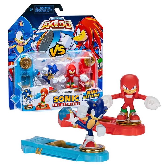 Legends of Akedo Sonic The Hedgehog Mini Battling Versus Pack - Sonic Vs Knuckles