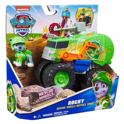 Paw Patrol Rescue Wheels Rocky's Recycle Truck Vehicle