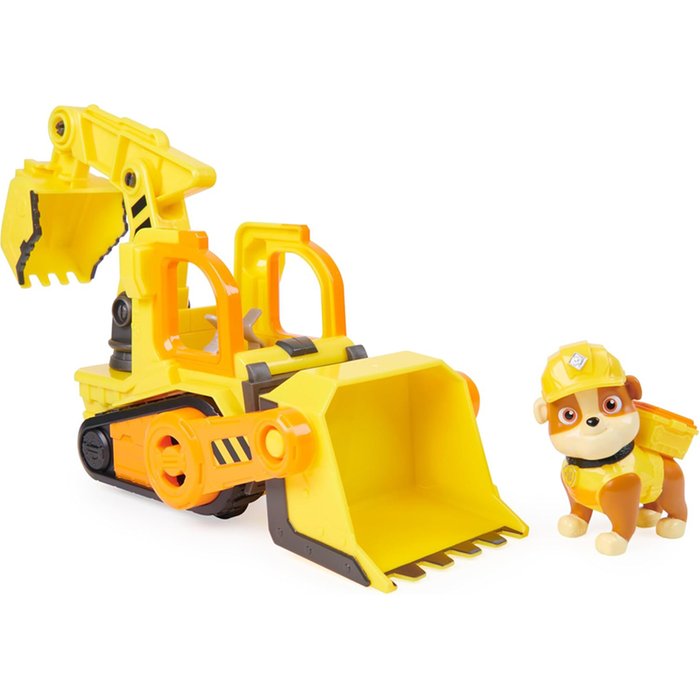 Paw Patrol Rubble and Crew Rubble's Bulldozer Vehicle and Figure