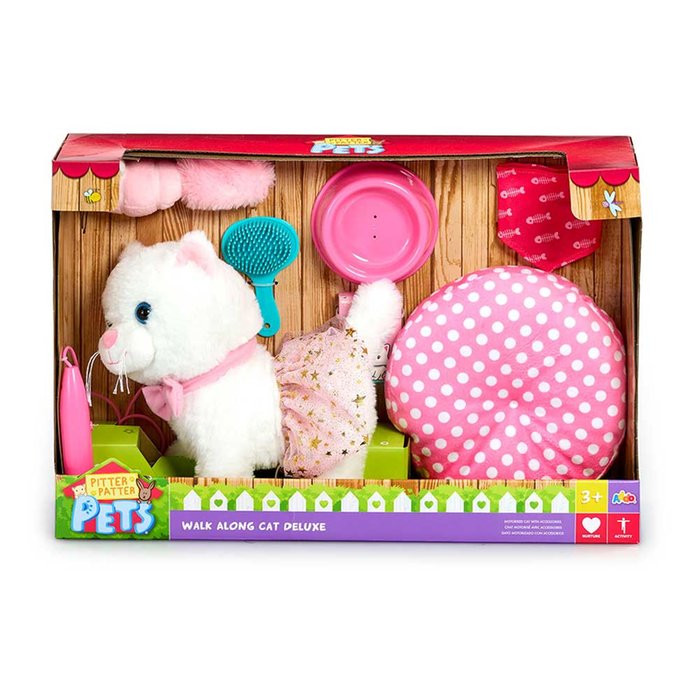 Pitter Patter Pets Walk Along Cat Deluxe Electronic Pet