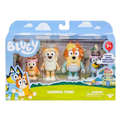 Bluey Wedding Time Figures 4 Pack