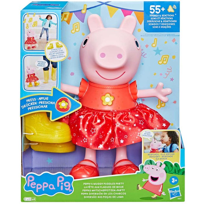 Peppa Pig - Peppa's Muddy Puddles Party Interactive Doll