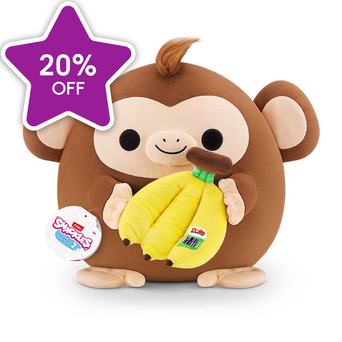 Snackles Riko the Monkey 35cm Soft Toy