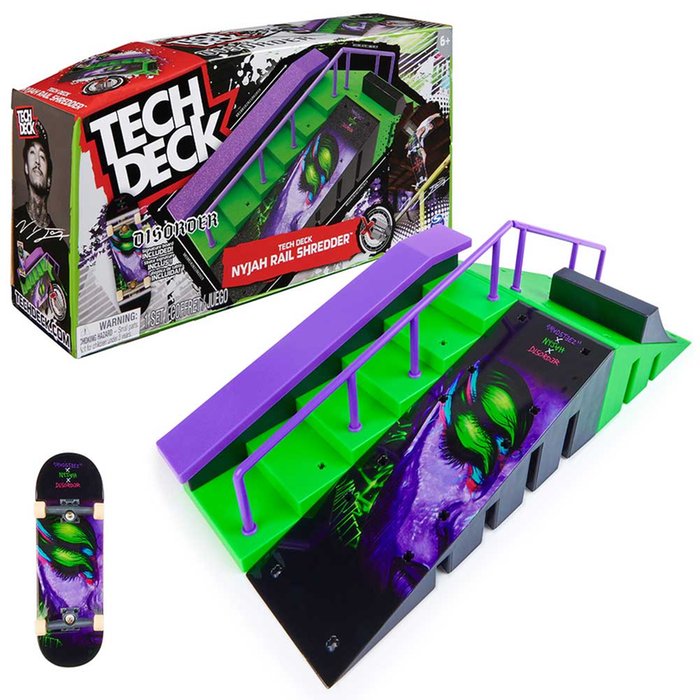 Tech Deck Nyjah Rail Shredder Fingerboard Playset