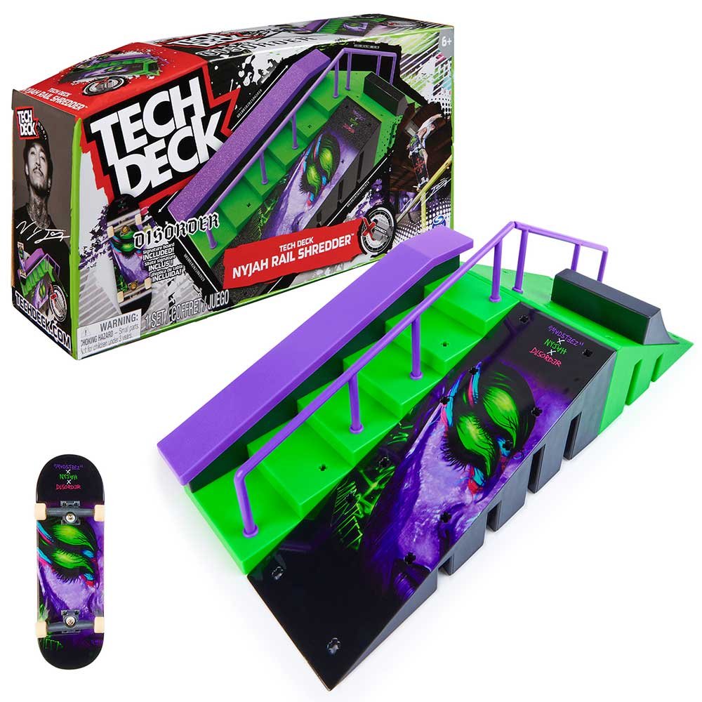The Entertainer Tech Deck Nyjah Rail Shredder Fingerboard Playset