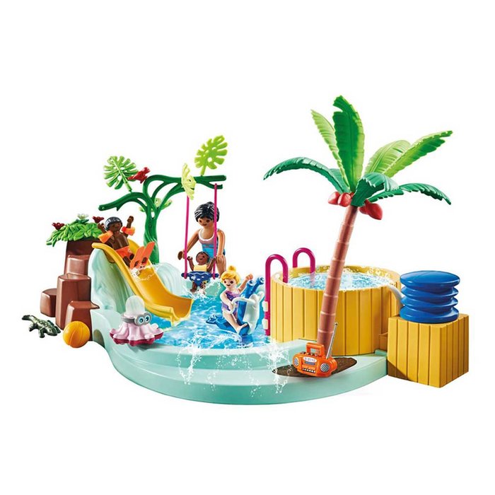 Playmobil My Life Children's Pool with Whirlpool Playset (71529)