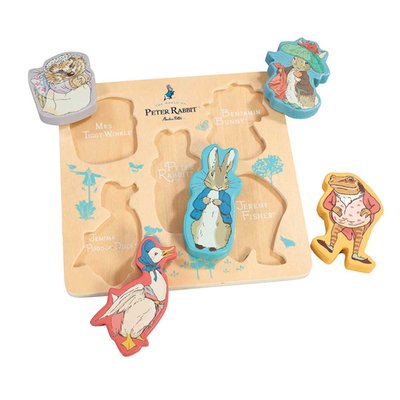 Peter Rabbit Wooden Shapes Baby Puzzle