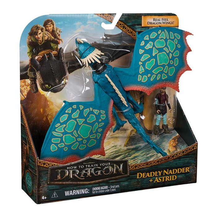 How to Train Your Dragon Deadly Nadder and Astrid Figures