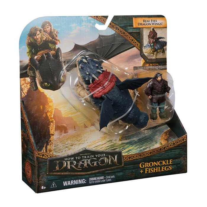 How to Train Your Dragon Gronckle and Fishlegs Figures