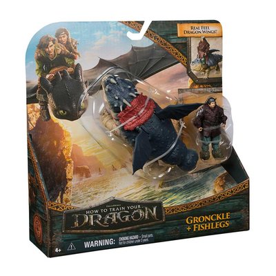 How to Train Your Dragon Gronckle and Fishlegs Figures