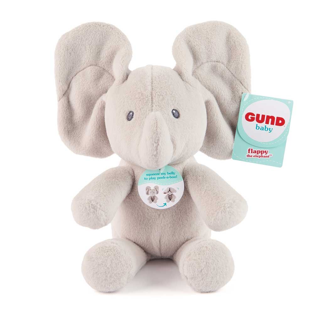 The Entertainer Gund Baby Peek-A-Boo Flappy Elephant Soft Toy