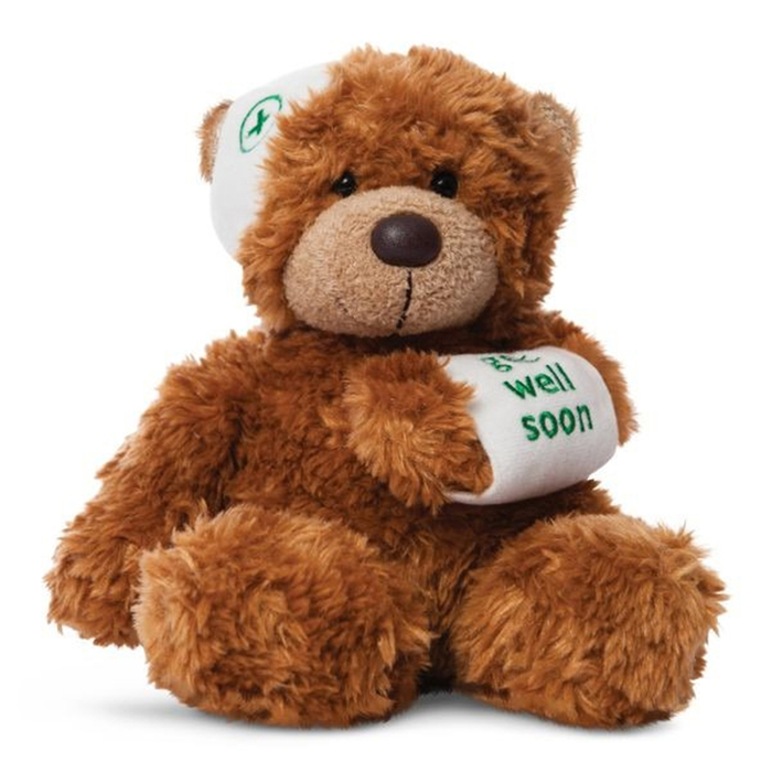 Get Well 23cm Bonnie Dark Brown Bear 