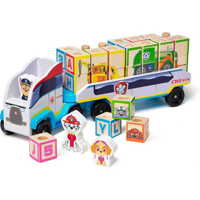 Melissa & Doug Paw Patrol ABC Wooden Blocks Truck