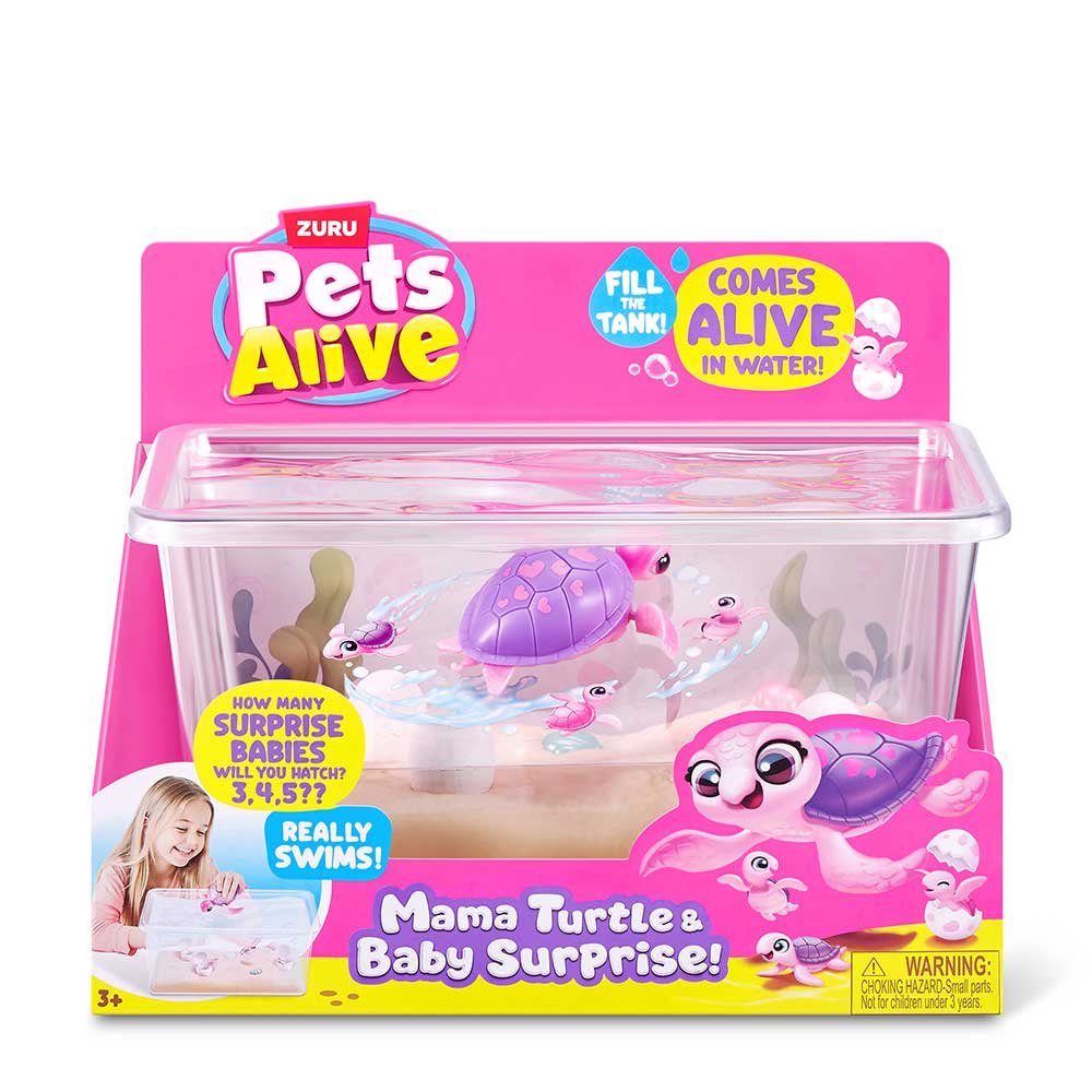 The Entertainer Pets Alive Mama Turtle And Baby Surprise Electronic Pet